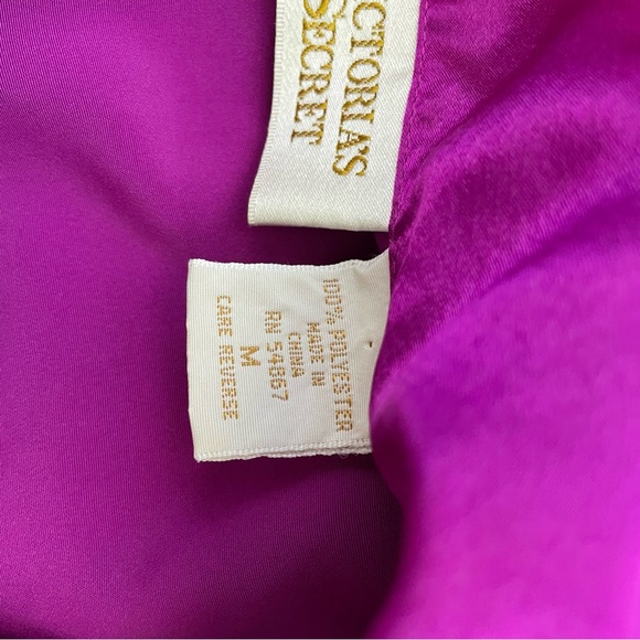 Vintage Victorias Secret Gold Label Sleep Shirt Blazer Cut Size Medium Pajama - Picture 7 of 8